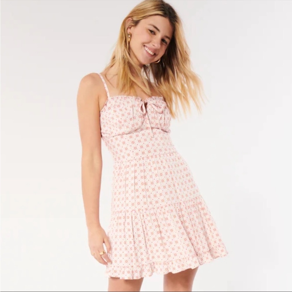 Hollister ruched short dress